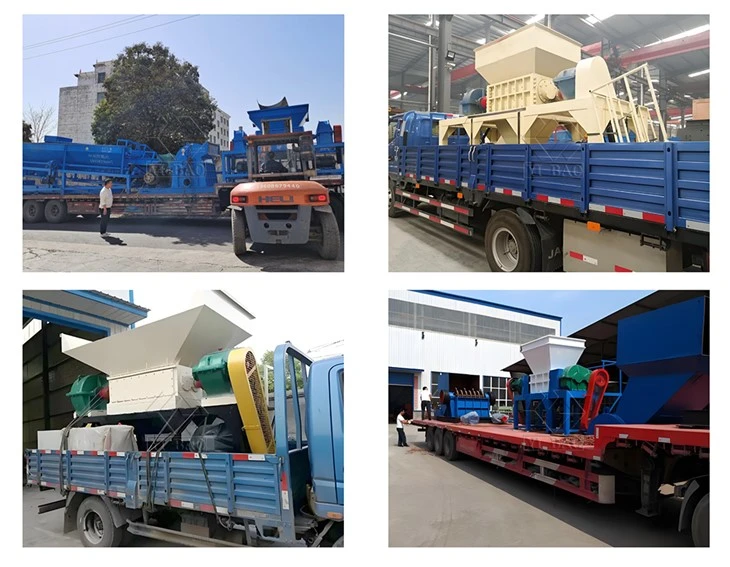 Green Waste Shredder With Chain Plate Feed